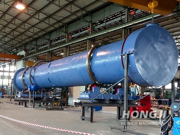 Rotary dryer's production display in Hongji factory