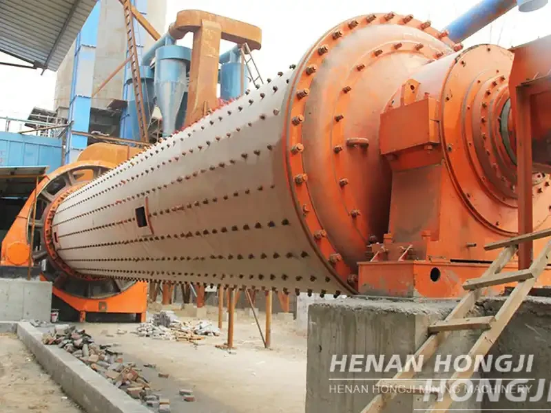 Key equipment (ball mill) for a Colombian customer's 200-ton-per-day gypsum powder grinding production line.