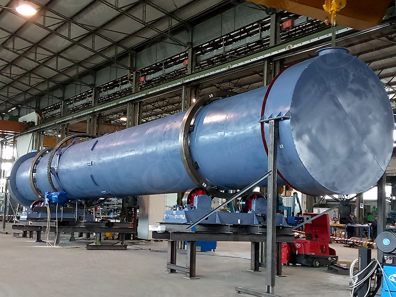 2.6tph Iron oxide Pellets rotary Dryer